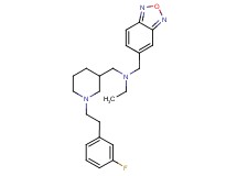 (2,1,3-benzoxadiazol-5-ylmethyl)ethyl({1-[2-(3-fluorophenyl)ethyl]-3-piperidinyl}methyl)amine