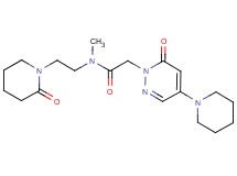 N-methyl-N-[2-(2-oxopiperidin-1-yl)ethyl]-2-(6-oxo-4-piperidin-1-ylpyridazin-1(6H)-yl)acetamide