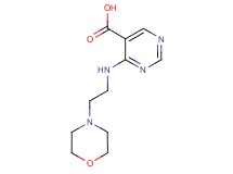 4-[(2-morpholin-4-ylethyl)amino]pyrimidine-5-carboxylic acid