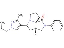 (3aS*,5S*,9aS*)-5-(3-methyl-1-propyl-1H-pyrazol-4-yl)-2-phenylhexahydro-7H-pyrrolo[3,4-g]pyrrolizin-1(2H)-one