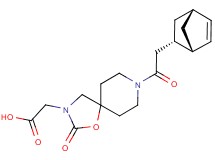 {8-[(1S*,2S*,4S*)-bicyclo[2.2.1]hept-5-en-2-ylacetyl]-2-oxo-1-oxa-3,8-diazaspiro[4.5]dec-3-yl}acetic acid