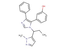 3-{1-[1-(1-methyl-1H-pyrazol-5-yl)propyl]-4-phenyl-1H-imidazol-5-yl}phenol