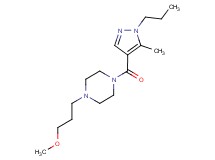 1-(3-methoxypropyl)-4-[(5-methyl-1-propyl-1H-pyrazol-4-yl)carbonyl]piperazine