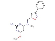 6-methoxy-N~4~-methyl-N~4~-[(3-phenyl-5-isoxazolyl)methyl]-2,4-pyrimidinediamine