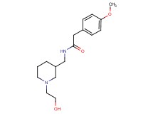 N-{[1-(2-hydroxyethyl)-3-piperidinyl]methyl}-2-(4-methoxyphenyl)acetamide