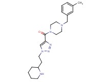 1-(3-methylbenzyl)-4-({1-[2-(2-piperidinyl)ethyl]-1H-1,2,3-triazol-4-yl}carbonyl)piperazine dihydrochloride