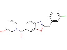 2-(3-chlorobenzyl)-N-ethyl-N-(2-hydroxyethyl)-1,3-benzoxazole-6-carboxamide