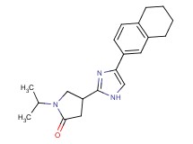 1-isopropyl-4-[4-(5,6,7,8-tetrahydro-2-naphthalenyl)-1H-imidazol-2-yl]-2-pyrrolidinone trifluoroacetate