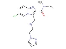 6-chloro-N,N-dimethyl-3-({[2-(1H-pyrazol-1-yl)ethyl]amino}methyl)imidazo[1,2-a]pyridine-2-carboxamide