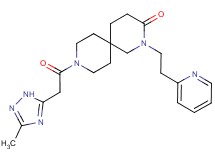 9-[(3-methyl-1H-1,2,4-triazol-5-yl)acetyl]-2-(2-pyridin-2-ylethyl)-2,9-diazaspiro[5.5]undecan-3-one