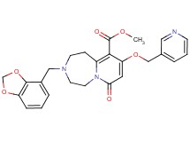 methyl 3-(1,3-benzodioxol-4-ylmethyl)-7-oxo-9-(3-pyridinylmethoxy)-1,2,3,4,5,7-hexahydropyrido[1,2-d][1,4]diazepine-10-carboxylate