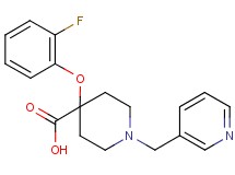 4-(2-fluorophenoxy)-1-(pyridin-3-ylmethyl)piperidine-4-carboxylic acid