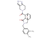 (3aR*,6S*)-2-(3,4-dimethylbenzyl)-7-(2,4,6,7-tetrahydro-5H-pyrazolo[4,3-c]pyridin-5-ylcarbonyl)-2,3,7,7a-tetrahydro-3a,6-epoxyisoindol-1(6H)-one