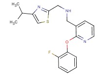 1-[2-(2-fluorophenoxy)-3-pyridinyl]-N-[(4-isopropyl-1,3-thiazol-2-yl)methyl]methanamine