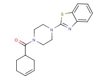 2-[4-(3-cyclohexen-1-ylcarbonyl)-1-piperazinyl]-1,3-benzothiazole