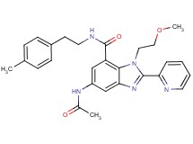 5-(acetylamino)-1-(2-methoxyethyl)-N-[2-(4-methylphenyl)ethyl]-2-(2-pyridinyl)-1H-benzimidazole-7-carboxamide