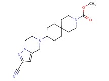 methyl 9-(2-cyano-6,7-dihydropyrazolo[1,5-a]pyrazin-5(4H)-yl)-3-azaspiro[5.5]undecane-3-carboxylate