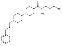 N-butyl-N-methyl-1'-(3-phenylpropyl)-1,4'-bipiperidine-4-carboxamide