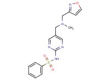 N-(5-{[(isoxazol-3-ylmethyl)(methyl)amino]methyl}pyrimidin-2-yl)benzenesulfonamide