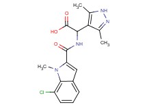 {[(7-chloro-1-methyl-1H-indol-2-yl)carbonyl]amino}(3,5-dimethyl-1H-pyrazol-4-yl)acetic acid