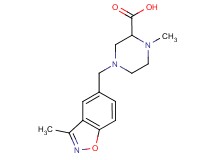 1-methyl-4-[(3-methyl-1,2-benzisoxazol-5-yl)methyl]piperazine-2-carboxylic acid