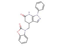 4-[(2-oxo-1,3-benzoxazol-3(2H)-yl)methyl]-1-phenyl-1,4,5,7-tetrahydro-6H-pyrazolo[3,4-b]pyridin-6-one