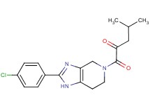 1-[2-(4-chlorophenyl)-1,4,6,7-tetrahydro-5H-imidazo[4,5-c]pyridin-5-yl]-4-methyl-1-oxopentan-2-one