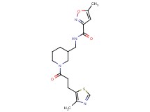 5-methyl-N-({1-[3-(4-methyl-1,3-thiazol-5-yl)propanoyl]-3-piperidinyl}methyl)-3-isoxazolecarboxamide
