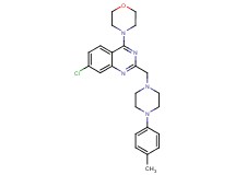 7-chloro-2-{[4-(4-methylphenyl)-1-piperazinyl]methyl}-4-(4-morpholinyl)quinazoline