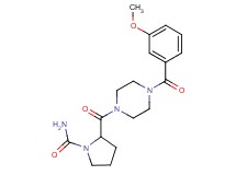 2-{[4-(3-methoxybenzoyl)-1-piperazinyl]carbonyl}-1-pyrrolidinecarboxamide