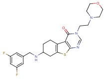 7-[(3,5-difluorobenzyl)amino]-3-[2-(4-morpholinyl)ethyl]-5,6,7,8-tetrahydro[1]benzothieno[2,3-d]pyrimidin-4(3H)-one