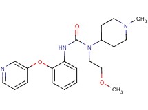 N-(2-methoxyethyl)-N-(1-methylpiperidin-4-yl)-N'-[2-(pyridin-3-yloxy)phenyl]urea