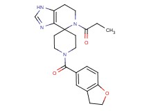 1'-(2,3-dihydro-1-benzofuran-5-ylcarbonyl)-5-propionyl-1,5,6,7-tetrahydrospiro[imidazo[4,5-c]pyridine-4,4'-piperidine]