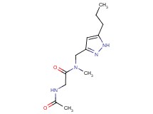 N~2~-acetyl-N~1~-methyl-N~1~-[(5-propyl-1H-pyrazol-3-yl)methyl]glycinamide