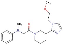 (2-{3-[1-(2-methoxyethyl)-1H-imidazol-2-yl]-1-piperidinyl}-2-oxoethyl)methyl(phenyl)amine
