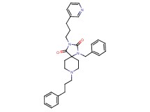 1-benzyl-8-(3-phenylpropyl)-3-[3-(3-pyridinyl)propyl]-1,3,8-triazaspiro[4.5]decane-2,4-dione