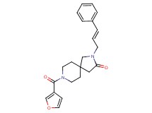 8-(3-furoyl)-2-[(2E)-3-phenyl-2-propen-1-yl]-2,8-diazaspiro[4.5]decan-3-one