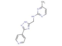 4-methyl-N-{[3-(4-pyridinyl)-1H-1,2,4-triazol-5-yl]methyl}-2-pyrimidinamine