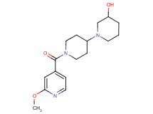 1'-(2-methoxyisonicotinoyl)-1,4'-bipiperidin-3-ol
