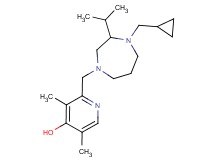 2-{[4-(cyclopropylmethyl)-3-isopropyl-1,4-diazepan-1-yl]methyl}-3,5-dimethyl-4-pyridinol