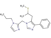 5-[2-(methylthio)propyl]-4-phenyl-1-[(1-propyl-1H-imidazol-2-yl)methyl]-1H-imidazole
