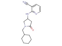 2-{[1-(cyclohexylmethyl)-5-oxopyrrolidin-3-yl]amino}nicotinonitrile