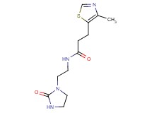3-(4-methyl-1,3-thiazol-5-yl)-N-[2-(2-oxo-1-imidazolidinyl)ethyl]propanamide