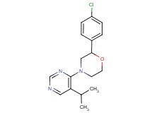 2-(4-chlorophenyl)-4-(5-isopropylpyrimidin-4-yl)morpholine