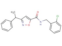 N-(2-chlorobenzyl)-3-(1-phenylethyl)-5-isoxazolecarboxamide