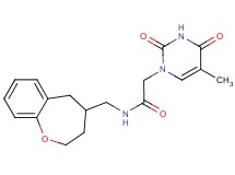 2-(5-methyl-2,4-dioxo-3,4-dihydropyrimidin-1(2H)-yl)-N-(2,3,4,5-tetrahydro-1-benzoxepin-4-ylmethyl)acetamide