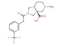 (3aS*,7aR*)-5-methyl-2-{[3-(trifluoromethyl)phenyl]acetyl}octahydro-3aH-pyrrolo[3,4-c]pyridine-3a-carboxylic acid