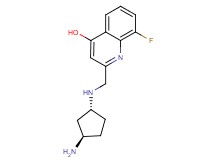 2-({[rel-(1R,3R)-3-aminocyclopentyl]amino}methyl)-8-fluoro-4-quinolinol dihydrochloride