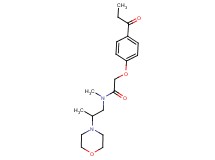 N-methyl-N-(2-morpholin-4-ylpropyl)-2-(4-propionylphenoxy)acetamide