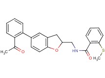 N-{[5-(2-acetylphenyl)-2,3-dihydro-1-benzofuran-2-yl]methyl}-2-(methylthio)benzamide